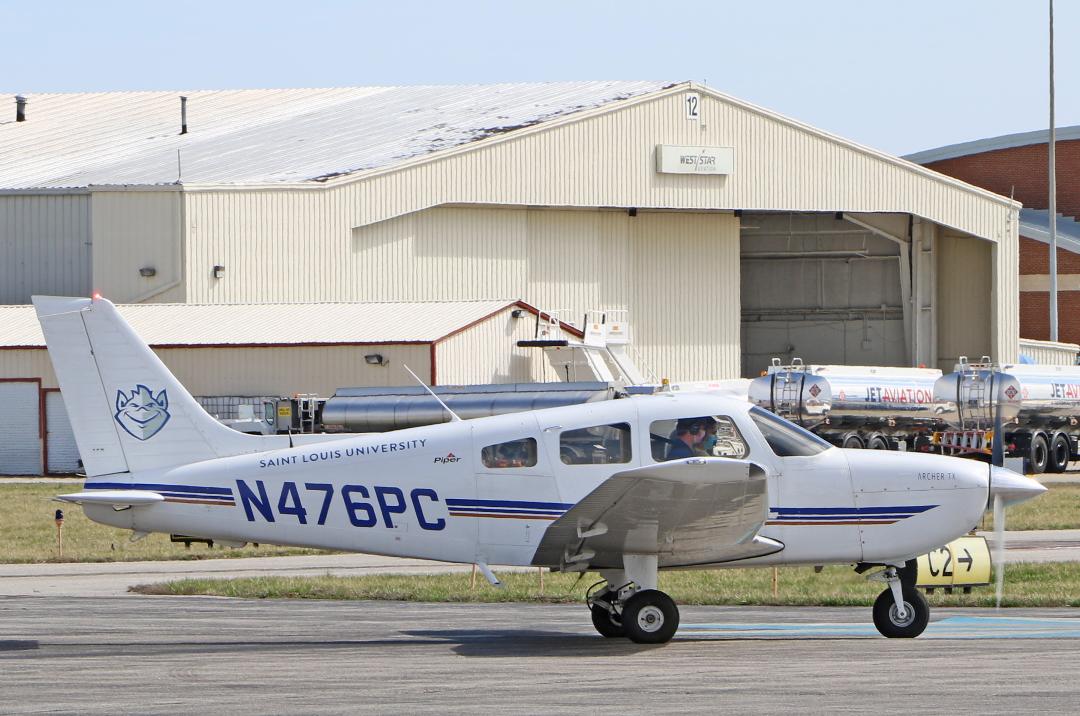 Carmelo Tundo of Aero Experience captured this moment of my instructor and I taxiing at CPS last March during my commercial training